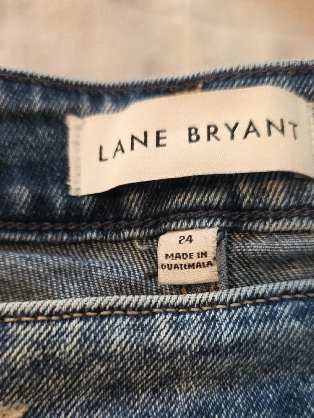 Lane Bryant Light Blue Distressed Denim Shorts